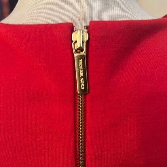 Michael Kors Red Open Shoulder Top Size Large - Picture 8 of 10